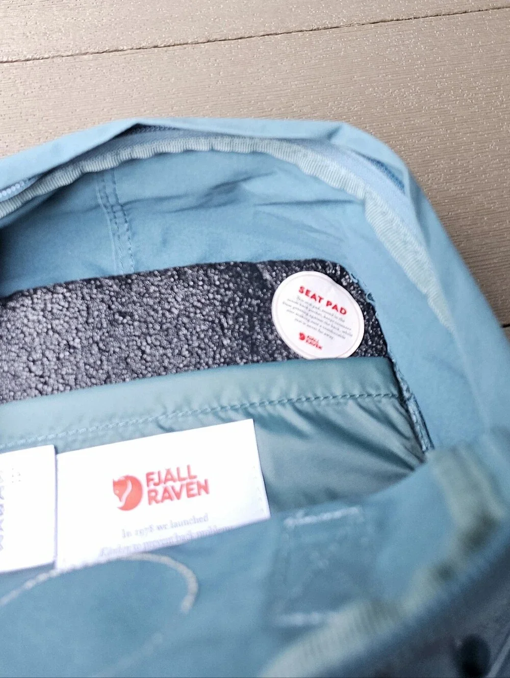 Fjallraven Kanken Mini Backpack Blue Green Teal NEW Without Tags Seat Pad